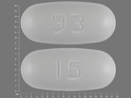 93 15: (0093-1015) Nabumetone 500 mg Oral Tablet by Teva Pharmaceuticals USA Inc