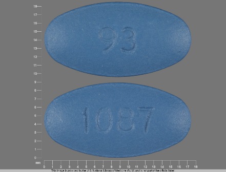 93 1087: (0093-1087) Cefaclor 500 mg 12 Hr Extended Release Tablet by Teva Pharmaceuticals USA Inc