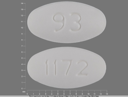 93 1172: (0093-1172) Penicillin V Potassium 250 mg Oral Tablet by Nucare Pharmaceuticals, Inc.