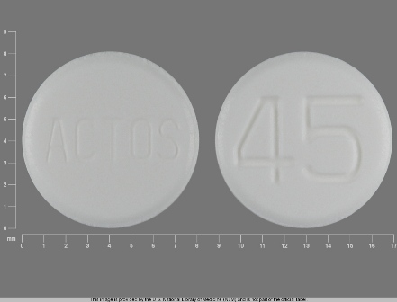ACTOS 45: (0093-2046) Pioglitazone 45 mg/1 Oral Tablet by International Labs, Inc.