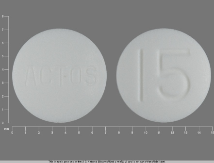 ACTOS 15: (0093-2048) Pioglitazone (As Pioglitazone Hydrochloride) 15 mg Oral Tablet by American Health Packaging
