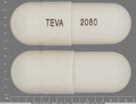 TEVA 2080: (0093-2080) Hctz 12.5 mg Oral Capsule by Medvantx, Inc.