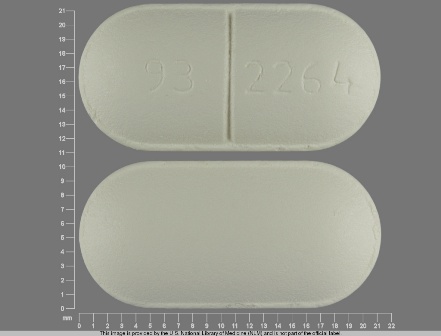 93 2264: (0093-2264) Amoxicillin 875 mg Oral Tablet, Film Coated by Qpharma Inc