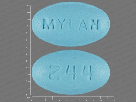 MYLAN 244: Verapamil Hydrochloride 120 mg/1 Oral Tablet, Film Coated, Extended Release