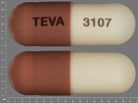 TEVA 3107: (0093-3107) Amoxicillin 250 mg Oral Capsule by Nucare Pharmaceuticals, Inc.