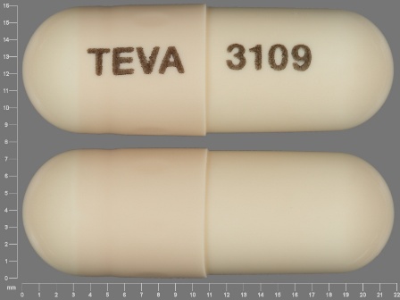 TEVA 3109: (0093-3109) Amoxicillin 500 mg Oral Capsule by Cardinal Health