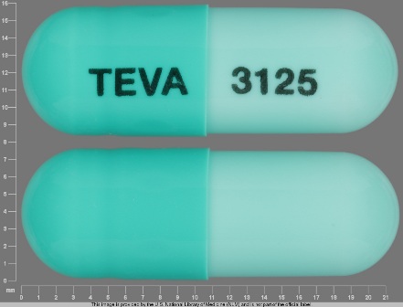 TEVA 3125: (0093-3125) Dicloxacillin (As Dicloxacillin Sodium) 500 mg Oral Capsule by Teva Pharmaceuticals USA Inc