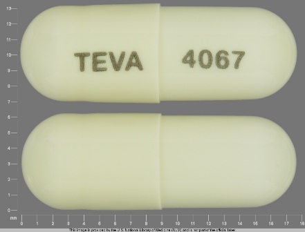 TEVA 4067: (0093-4067) Prazosin Hydrochloride 1 mg Oral Capsule by Tya Pharmaceuticals
