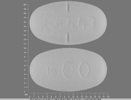 4443 600: (0093-4443) Gabapentin 600 mg Oral Tablet by Stat Rx USA LLC