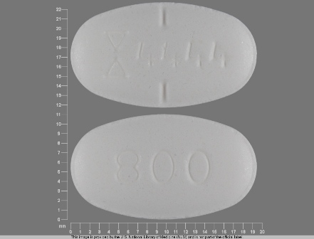 4444 800: Gabapentin 800 mg Oral Tablet