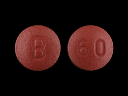 B 60: 24 Hr Nifedical 60 mg Extended Release Tablet