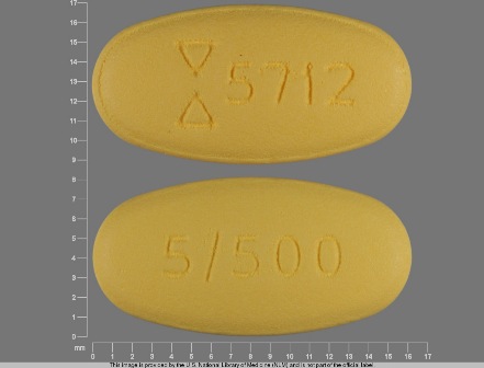 5712 5 500: (0093-5712) Glyburide 5 mg / Metformin Hydrochloride 500 mg Oral Tablet by Rebel Distributors Corp