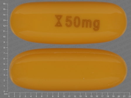 50 mg: (0093-5741) Cyclosporine 50 mg Oral Capsule, Liquid Filled by Teva Pharmaceuticals USA Inc