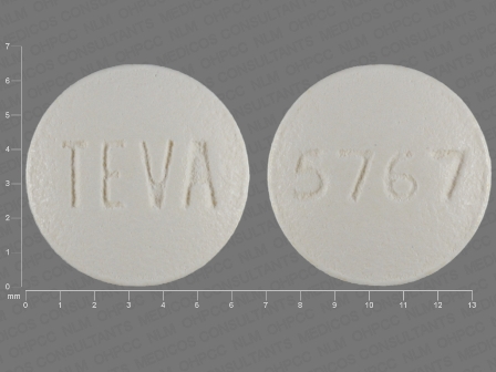 TEVA 5767: (0093-5767) Olanzapine 2.5 mg Oral Tablet, Film Coated by Remedyrepack Inc.