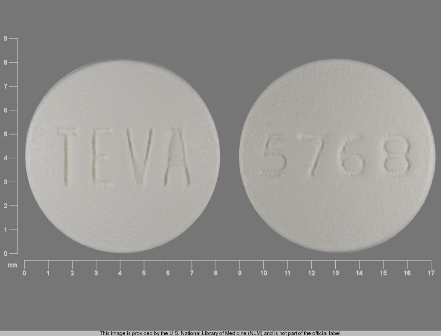 TEVA 5768: (0093-5768) Olanzapine 5 mg Oral Tablet by Physicians Total Care, Inc.