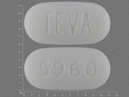 TEVA 5960: (0093-5960) Guanfacine 1 mg Oral Tablet, Extended Release by Teva Pharmaceuticals USA Inc