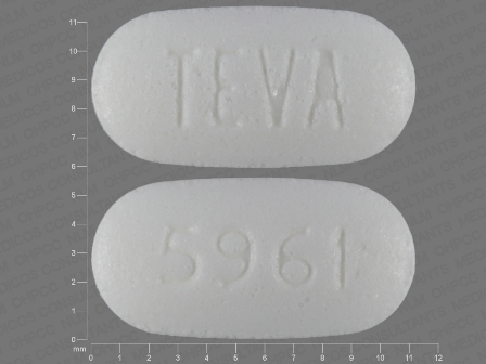TEVA 5961: (0093-5961) Guanfacine 2 mg Oral Tablet, Extended Release by Teva Pharmaceuticals USA Inc