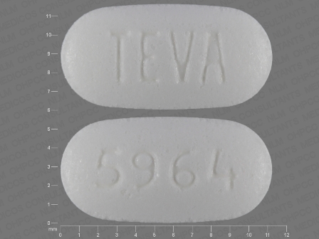 TEVA 5964: (0093-5964) Guanfacine 4 mg Oral Tablet, Extended Release by Teva Pharmaceuticals USA Inc
