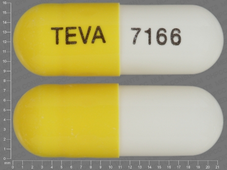 TEVA 7166: (0093-7166) Celecoxib 200 mg Oral Capsule by Teva Pharmaceuticals USA Inc
