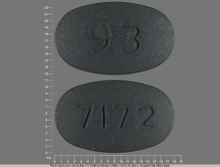93 7172: Etodolac 500 mg 24 Hr Extended Release Tablet
