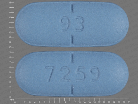 93 7259: (0093-7259) Valacyclovir 1 Gm Oral Tablet by Medvantx, Inc.