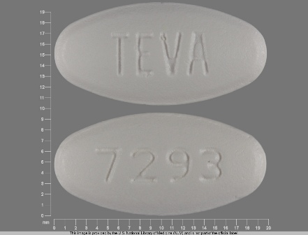 TEVA 7293: (0093-7293) Levofloxacin 750 mg Oral Tablet, Film Coated by Proficient Rx Lp
