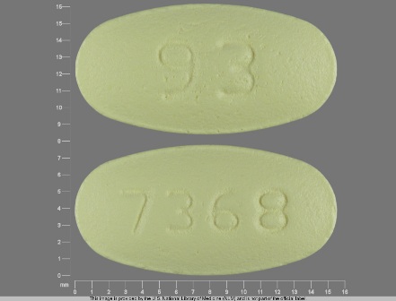 93 7368: Hctz 25 mg / Losartan Potassium 100 mg Oral Tablet