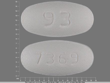 93 7369: (0093-7369) Hydrochlorothiazide 12.5 mg / Losartan Potassium 100 mg Oral Tablet by Direct_rx