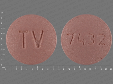 7432 TV: (0093-7432) Valsartan 80 mg Oral Tablet, Film Coated by Physicians Total Care, Inc.