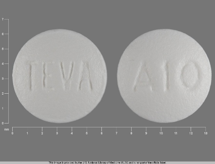 TEVA A10: (0093-7536) Anastrozole 1 mg Oral Tablet by Teva Pharmaceuticals USA Inc