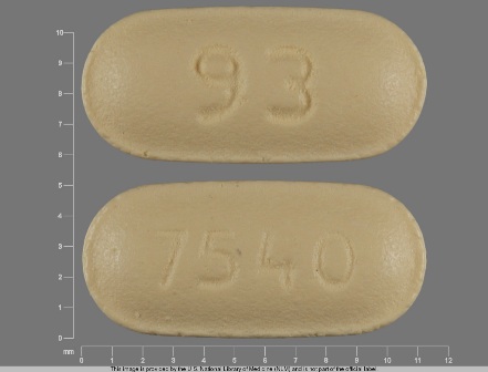 93 7540: (0093-7540) Topiramate 50 mg Oral Tablet by Teva Pharmaceuticals USA Inc