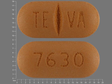 TE VA 7630: (0093-7630) Imatinib Mesylate 400 mg Oral Tablet, Film Coated by Teva Pharmaceuticals USA, Inc.