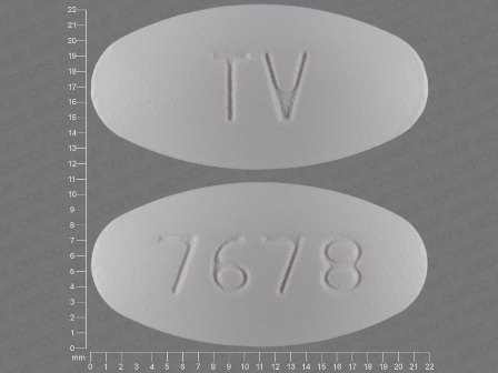 TV 7678: (0093-7678) Pioglitazone and Metformin Hydrochloride Oral Tablet, Film Coated by Teva Pharmaceuticals USA Inc