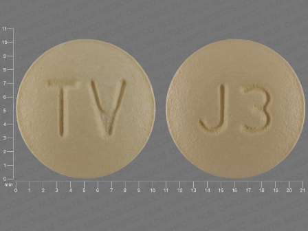 TV J3: (0093-7691) Amlodipine and Valsartan Oral Tablet, Film Coated by Teva Pharmaceuticals USA Inc