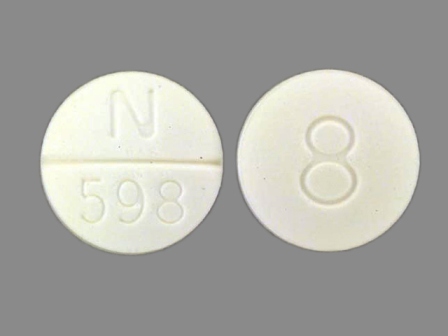 N 598 8: (0093-8123) Doxazosin 8 mg Oral Tablet by Lake Erie Medical Dba Quality Care Products LLC