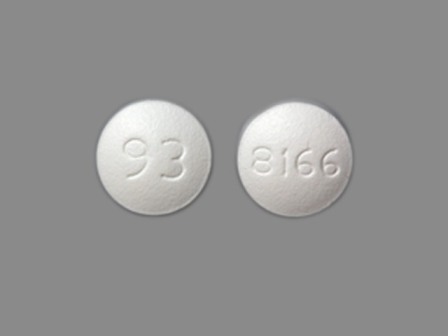 93 8166: Quetiapine (As Quetiapine Fumarate) 50 mg Oral Tablet