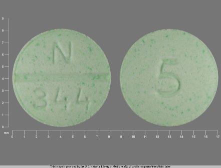 N 344 5: (0093-8344) Glyburide 5 mg Oral Tablet by Ncs Healthcare of Ky, Inc Dba Vangard Labs
