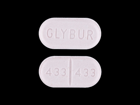GLYBUR OR GLYBUR 433 433: (0093-9433) Glyburide 2.5 mg Oral Tablet by Teva Pharmaceuticals USA Inc