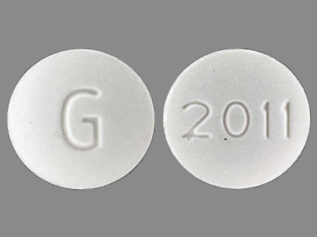 G 2011: Orphenadrine Citrate 100 mg 12 Hr Extended Release Tablet