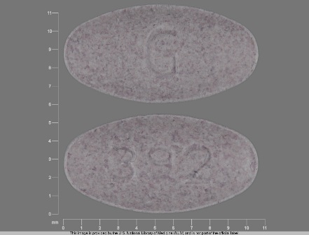 G 392: Carbidopa 25 mg / L-dopa 100 mg Extended Release Tablet