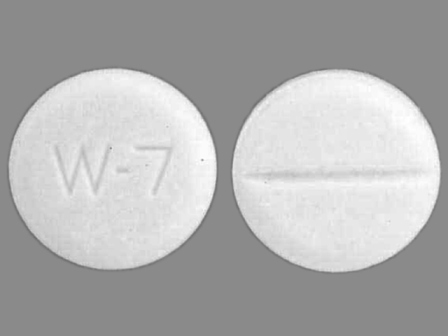 W 7: (0143-1171) Captopril 12.5 mg Oral Tablet by Physicians Total Care, Inc.