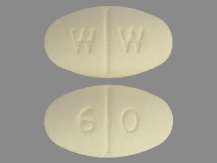 WW 60: (0143-2260) Isosorbide Mononitrate 60 mg 24 Hr Extended Release Tablet by Mckesson Contract Packaging