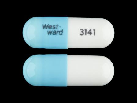 Westward 3141: (0143-3141) Doxycycline (As Doxycycline Hyclate) 50 mg Oral Capsule by West-ward Pharmaceutical Corp