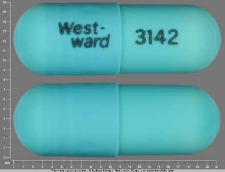 WestWard 3142: Doxycycline (As Doxycycline Hyclate) 100 mg Oral Capsule