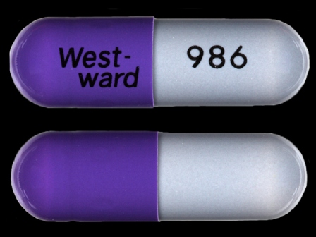 WestWard 986: (0143-9986) Cefaclor 500 mg Oral Capsule by A-s Medication Solutions LLC