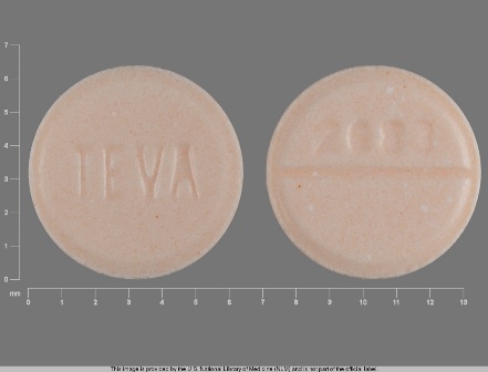 TEVA 2083: (0172-2083) Hydrochlorothiazide 25 mg Oral Tablet by Qpharma Inc