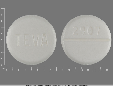 2907 TEVA: (0172-2907) Furosemide 40 mg Oral Tablet by Mckesson Contract Packaging