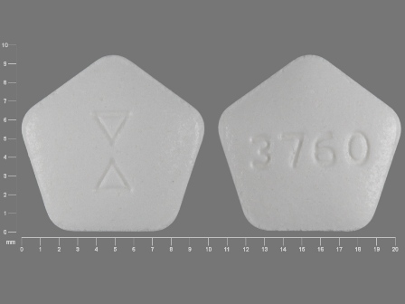 3760: (0172-3760) Lisinopril 20 mg Oral Tablet by Cardinal Health
