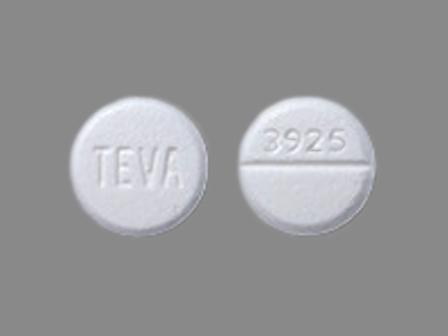 3925 TEVA: (0172-3925) Diazepam 2 mg Oral Tablet by A-s Medication Solutions LLC