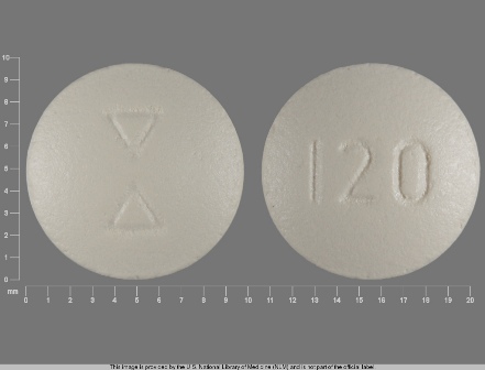 120: Verapamil Hydrochloride 120 mg 24 Hr Extended Release Tablet
